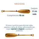 Ver imagem 5 de Remo Decorativo de Madeira Kit com 2 Remos