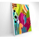 Ver imagem 2 de Quadro Pintura Aquarela Tropical 2 - 90x60 Cm - Tecido Canvas