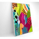 Ver imagem 4 de Quadro Pintura Aquarela Tropical 2 - 90x60 Cm - Tecido Canvas