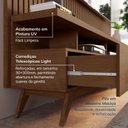 Ver imagem 4 de Rack com Painel Ripado para Tv até 85 Polegadas 230x250cm 100% Mdf Yucca CabeCasa MadeiraOriginals