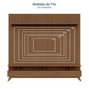 Ver imagem 6 de Rack com Painel Ripado para TV até 85 Polegadas 100% MDF 230,5CMX250CM Yucca Espresso Móveis