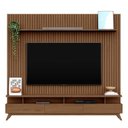 Ver imagem 2 de Rack com Painel Ripado para TV até 85 Polegadas 100% MDF 230,5CMX250CM Yucca Espresso Móveis