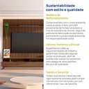 Ver imagem 5 de Rack com Painel Ripado para Tv até 85 Polegadas 230x250cm 100% Mdf Yucca CabeCasa MadeiraOriginals