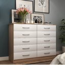 Ver imagem 6 de Cômoda para Quarto 10 Gavetas Premium Branco e Demolição Yescasa