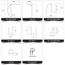 Ver imagem 7 de F1 - Kit Box Frontal Tradicional para Banheiro Cromado 1,50 Metro