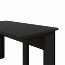 Ver imagem 6 de Mesa Escrivaninha 120 cm X 60 cm Tampo 25 mm Design Industrial F5 Office Cor:Preto