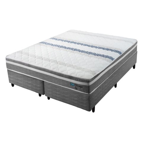 Conjunto Box Queen Mola Probel Chicago (158x198x24cm)
