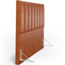 Ver imagem 5 de Cabeceira Cama Box Casal 140 cm Dália W01 Couríssimo Camel