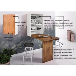 Mesa Dobrável com Armário Cosmo - 4 Mesa Dobrável com Armário Cosmo - 4