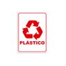 Placa de Sinalização Coleta Seletiva Plástico - 1