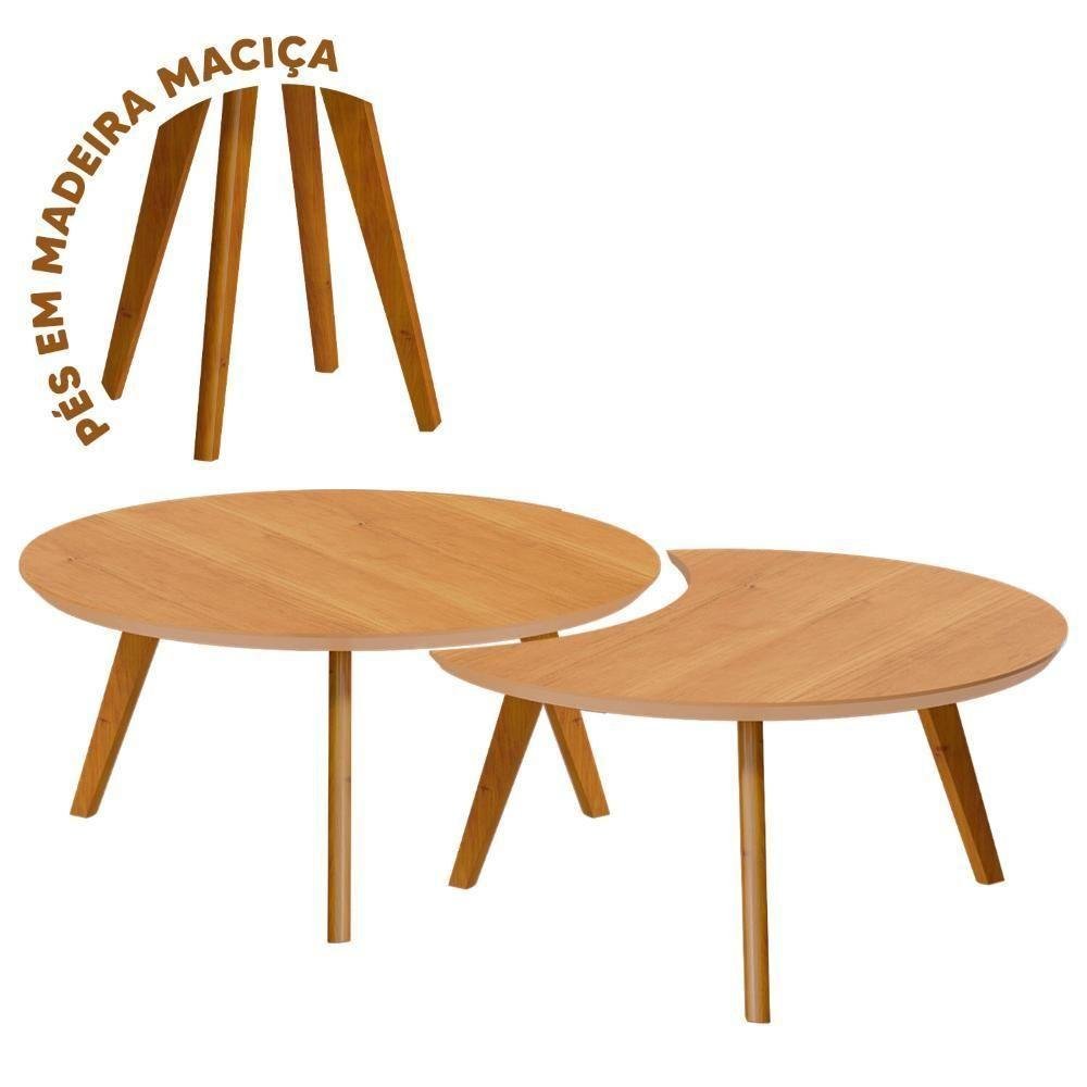 Conjunto de Mesa de Centro Nature Classic Luna Imcal Nature - 3