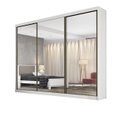 Ver imagem 2 de Guarda Roupa Casal 3 Portas e 6 Gavetas com 3 Portas Espelhadas Diamond Novo Horizonte Cumaru