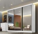 Ver imagem 1 de Guarda Roupa Casal 3 Portas e 6 Gavetas com 3 Portas Espelhadas Diamond Novo Horizonte Cumaru