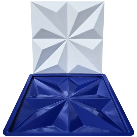 Forma 3d Gesso e Cimento Abs 1mm - London 30x30 Cm