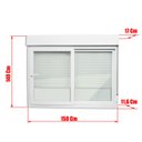 Ver imagem 3 de Janela Integrada PVC 2F.140 x 150 V.Liso c/Cremona Brimak