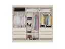 Ver imagem 3 de Guarda Roupa Casal Oslo 6 Portas Mdf C/ Espelho Off White