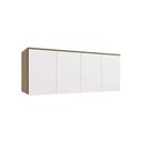 Ver imagem 1 de Armário Aéreo Modulado Ponte Queen Adapt N543 com 4 Portas Nogueira-branco - Kappesberg