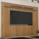Ver imagem 2 de Painel para Tv Suspenso Frisado Curitiba 2240 Cinamomo Off White - Valdemóveis