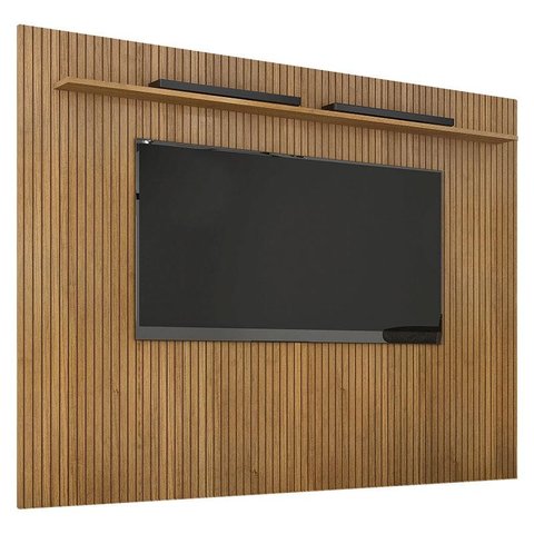 Painel para Tv Suspenso Frisado Curitiba 2240 Cinamomo Off White - Valdemóveis