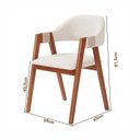 Ver imagem 3 de Conjunto Mesa Áustria Redonda 4 Cadeiras Serena Estofadas Madeira Maciça Espresso Móveis