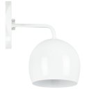 Ver imagem 4 de Kit 2 Arandela Aluminio Bola Branco 23x25cm