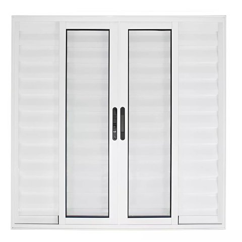 Janela de Alumínio Branco Veneziana de Correr 6 Folhas Suprema sem Grade Cmc Classic-1.00(l)x1.20(a)