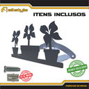 Ver imagem 5 de Suporte Mangueira Jardim 3 VASOS BRANCO ALL STYLE