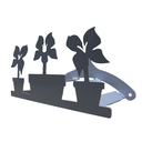 Ver imagem 1 de Suporte Mangueira Jardim 3 VASOS BRANCO ALL STYLE