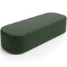 Puff Decorativo Orgânico para Living Quarto 195cm Doha W01 Couríssimo Verde Musgo - Lyam Decor - 1