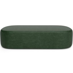 Puff Decorativo Orgânico para Living Quarto 195cm Doha W01 Couríssimo Verde Musgo - Lyam Decor - 3 Puff Decorativo Orgânico para Living Quarto 195cm Doha W01 Couríssimo Verde Musgo - Lyam Decor - 3