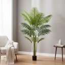 Ver imagem 1 de Palmeira Areca Artificial Planta Coqueiro Folhagem com 1.60m Verde