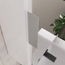 Ver imagem 5 de Conjunto Gabinete Banheiro Nivus 80cm (armário + Cuba + Espelheira) Branco / Cinza