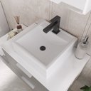 Ver imagem 3 de Conjunto Gabinete Banheiro Nivus 80cm (armário + Cuba + Espelheira) Branco / Cinza