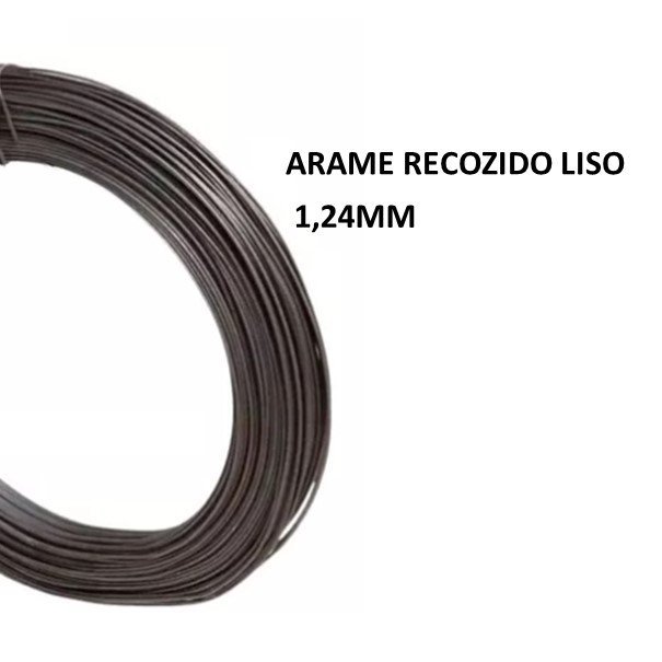 Arame 18 Recozido Liso 1,24mm - Bwg18 (1kg) - 2