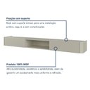 Ver imagem 3 de Rack Suspenso Oslo 180cm para TV 75 Polegadas em MDF Off White