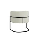 Ver imagem 6 de Kit Sofá 2 Lugares + 2 Poltronas Bouclê Preto Bege