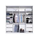 Ver imagem 4 de Guarda Roupa Casal 219cm 2 Portas de Correr e 6 Prateleiras Cor:branco