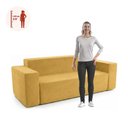Ver imagem 4 de Sofá 3 Lugares Sync Kappesberg 236cm Boucle Mostarda
