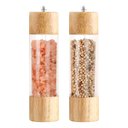 Ver imagem 4 de Moedor de Pimenta e Sal Madeira Manual Temperos 16x5cm