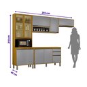 Ver imagem 3 de Cozinha Completa Nala com Cristaleira 4 Peças 9 Portas Mobilihouse
