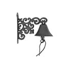 Ver imagem 1 de Peça Decorativa Sino para Parede em Ferro Preto 20cm Xy0189 Btc