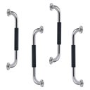 Ver imagem 1 de Barra de Apoio Inox 40cm Suporte Antiderrapante Kit 4 Unidades Banheiro Box Idoso Gestante Criança C