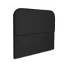 Cabeceira Estofada Casal Alana 140cm Linho Preto - 4