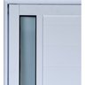 Porta De Alumínio Lambril Com Visor Duplo 2,10 X 0,80 Direita Linha All Soft Cor Branco - 3
