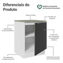 Ver imagem 3 de Balcão de Cozinha 60 Cm 1 Porta Branco/preto Lux Madesa Branco/preto