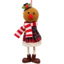 Ver imagem 5 de Kit 12 Pendentes Biscoito Xadrez Decoração Árvore Natal 17cm