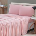 Ver imagem 2 de Jogo de Lençol Cama King 4 Peças 100% Algodão Malha Penteada:rosê