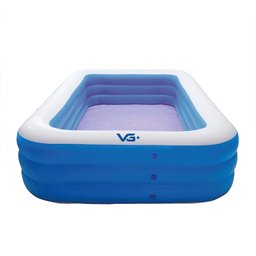 Piscina Inflável Retangular Azul 1.500 Litros 305 cm PVC com Bomba VG+ VG Plus - 3