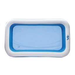 Piscina Inflável Retangular Azul 1.500 Litros 305 cm PVC com Bomba VG+ VG Plus - 4