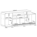 Ver imagem 4 de Rack com Painel para TV até 75 Polegadas 180,5CMX193CM Holden com 2 Portas Deslizantes